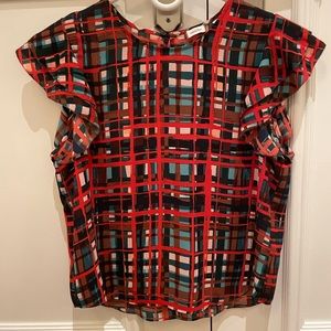 Sunday best multicolour short sleeve blouse.